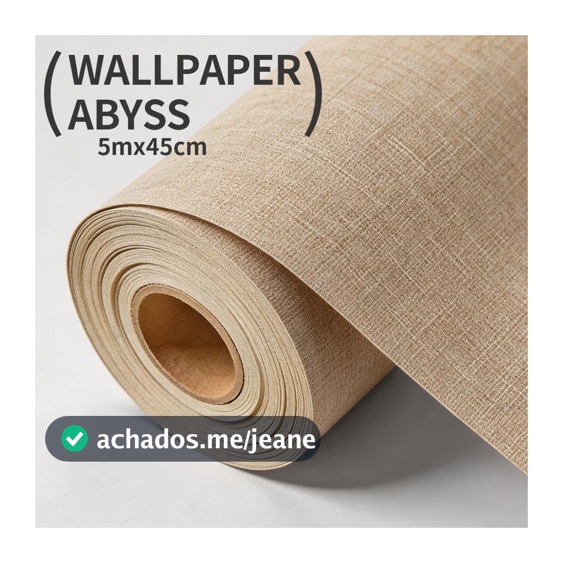 Papel de Parede Adesivo Textura Linho 5m x 45cm para Decoração de Sala e Quarto