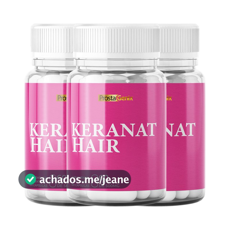 3x Keranat Hair 60 Cápsulas | Original | Envio Rápido
