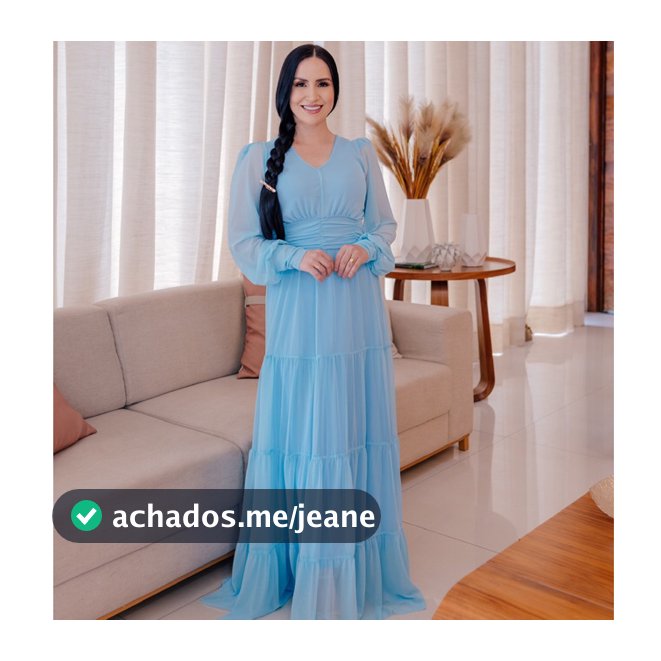 Vestido Feminino Elegante Festa Casamento Noivado Madrinha Convidada Dama Azul Serenity