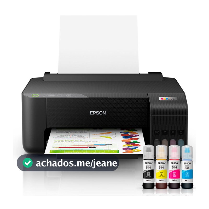 Impressora Epson EcoTank L1250 Jato de Tinta Colorida com Sistema de Tanque de Tinta Wi-Fi Bivolt