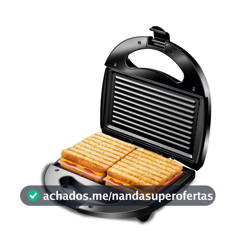Sanduicheira Grill Antiaderente Black 750w 127/220v