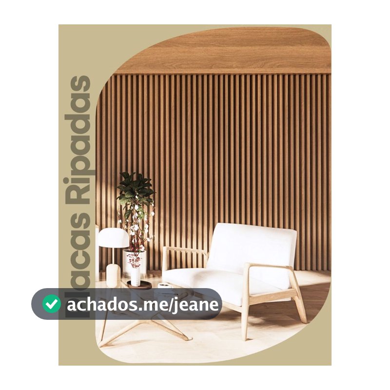 Kit 20 Até 100 Placas Ripados Revestimentos Painel Decorativo MDF 45cmx10cm PREMIUM Sala Tv Quarto