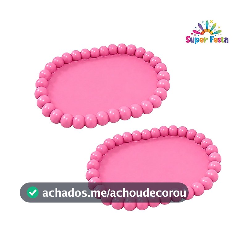 KIT 2 BANDEJAS PETIT OVAL -  festas e decorações