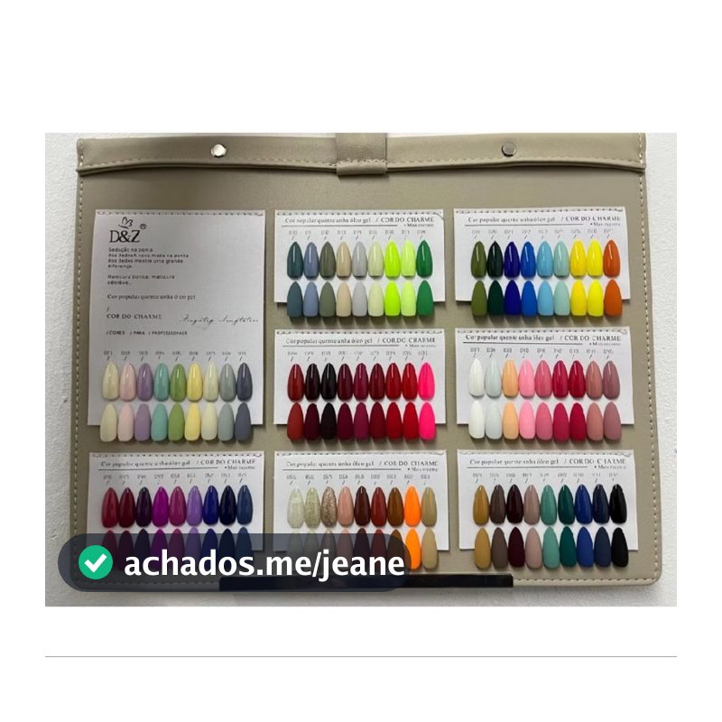 Esmaltes Em Gel Coleção Led Uv 72 Cores D&z Diferentes Luxo