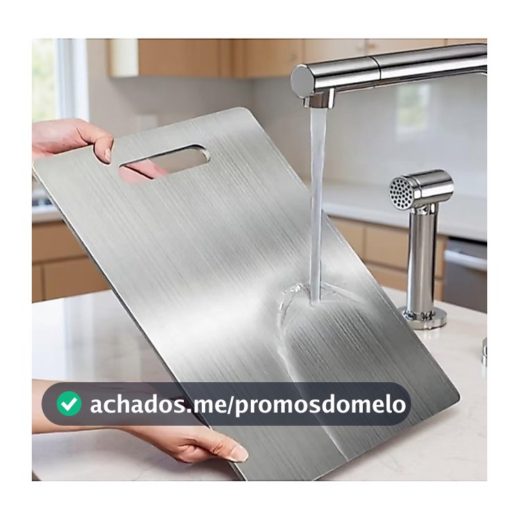 Tábua De Corte 304 Aço Inoxidável Antibacteriana À Prova De Mofo 46/29 cm tábua de cozinha