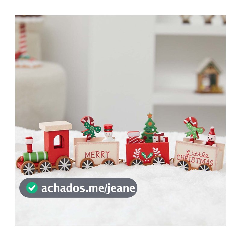 Ornamento de Natal, Trenzinho Christmas - Allmini