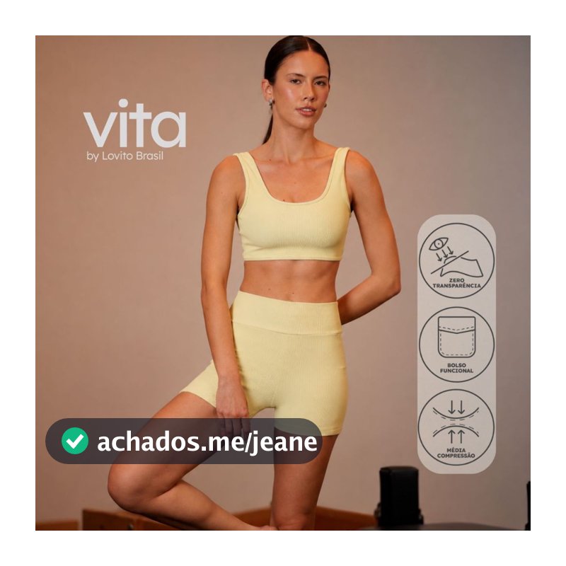 Lovito Vita Bermuda Esportiva Feminina Canelada Zero Transparência SSB21682198