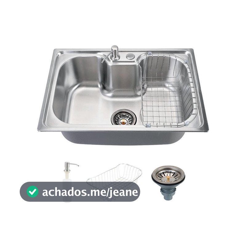 Cuba Gourmet Carajás 60x42cm Aço Inox 201 - Pingoo Prata