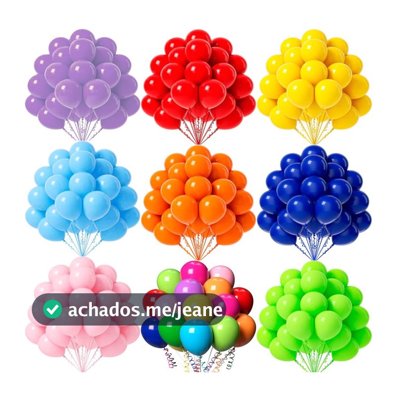 Kit 50 Balão Bexiga Liso Decoração 10 Polegadas Comemoração Bola Festa Surpresa Aniversário