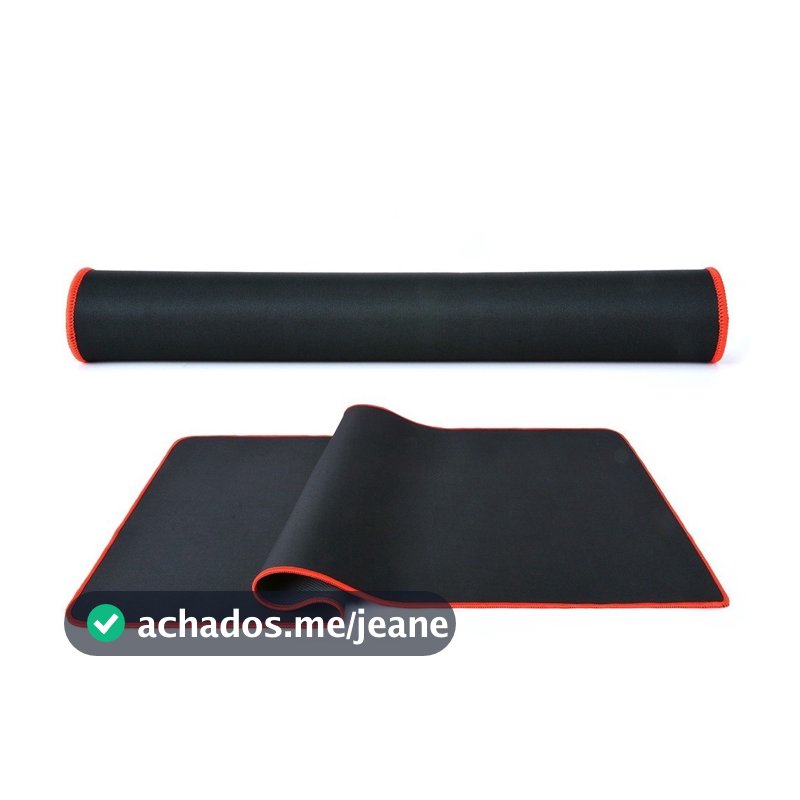 MousePad Gamer Speed  Borda Vermelha Costurada 70 X 30 X 0.3cm
