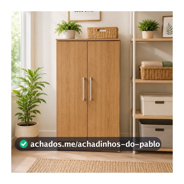 armário multiuso para lavanderia cozinha sapateira com 2 portas prateleira-diversas cores moderno