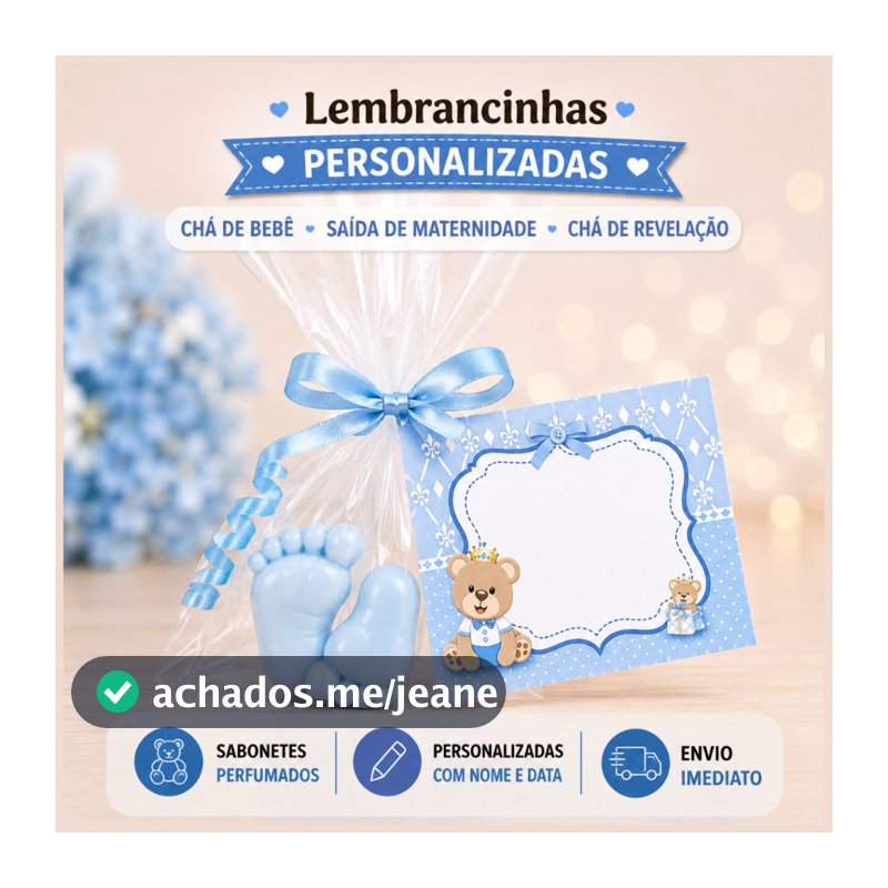 40 Mini Pezinhos Lembrancinhas - Chá Revelação-chá de bebê - revelacao  ( 20  Pares)