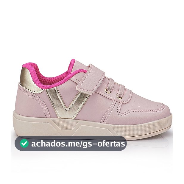 Tênis Infantil Menina Casual Com Carrapicho Super Leve e Confortável