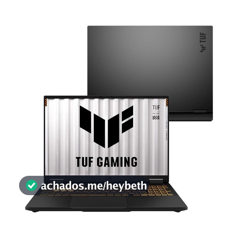 Notebook ASUS TUF Gaming F16 Intel i5  NVIDIA RTX™ 5060 16GB  512GB SSD  Windows 11, tela 16" LED FHD+ nível IPS- RV260W