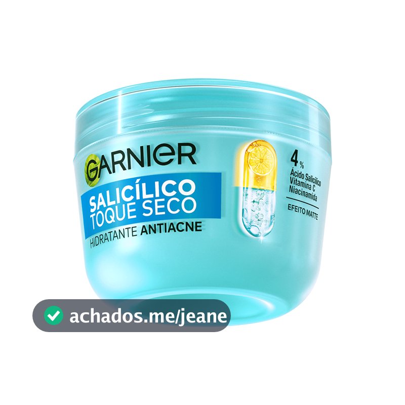 Hidratante Facial Antiacne Toque Seco com Ácido Salicílico, Reduz Imperfeições e Controla a Oleosidade, Garnier, 85g