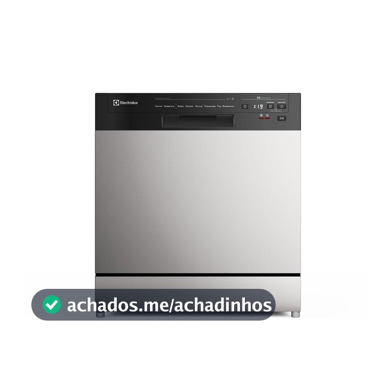Lava-Louça Electrolux 8 Serviços Inox com Programa Lava & Seca 50 min (LS08E)