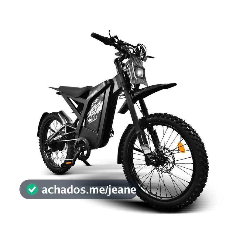 Bicicleta Elétrica 1000w GT2000 Freio Hidráulico 7V Suspensão E-Bike 30Ah