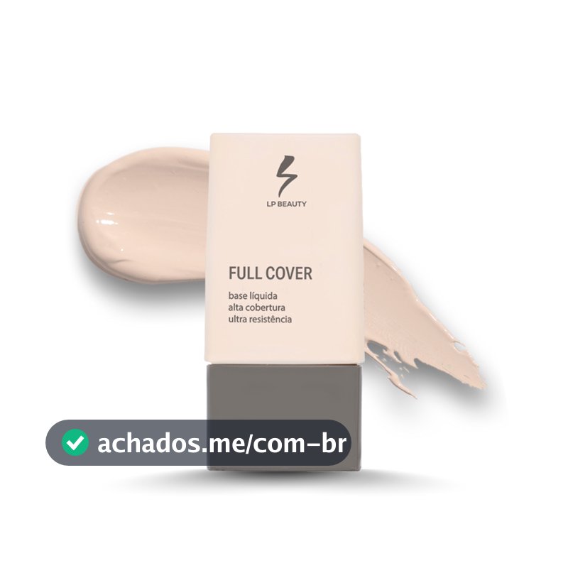 Base Líquida Full Cover Alta Cobertura Facial Longa Duração LP Beauty