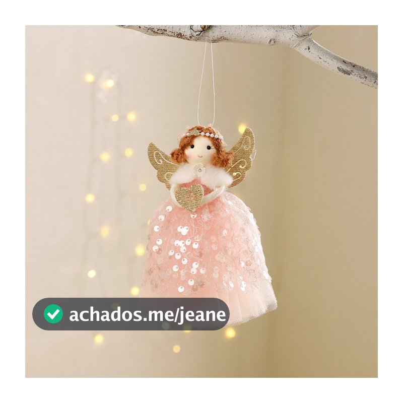 2026 novo produto natal anjo pingente gaze saia anjo menina asas bonito floco de neve menina pingente