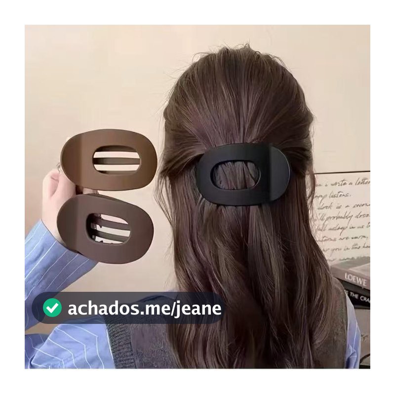 Prendedor de Cabelo Arco que Não Aperta! Antideslizante para Coque 9.5cm