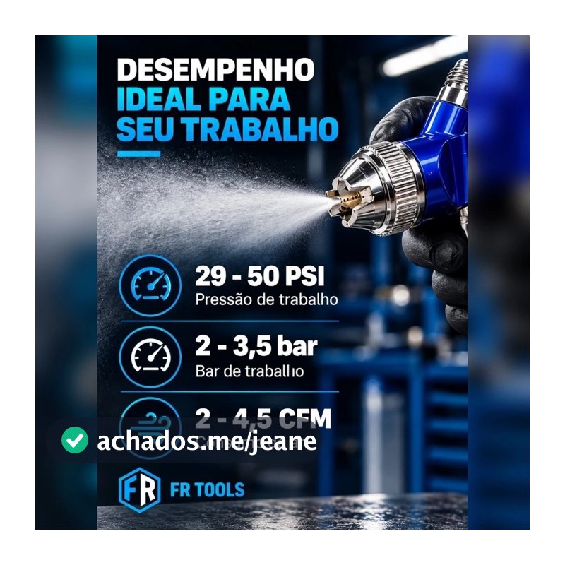 PISTOLA DE PINTURA AUTOMOTIVA PNEUMÁTICA HVLP 1,4MM 600ML – FR TOOLS H827