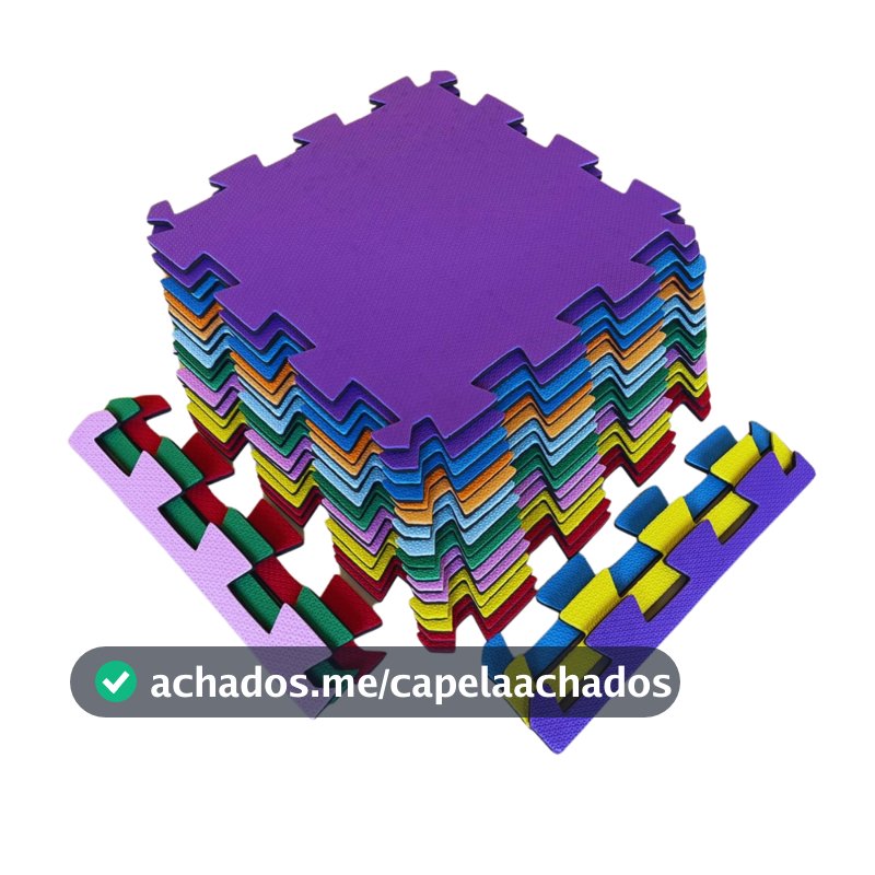 Kit 12 Tatames 50x50 10mm - Colorido Economico