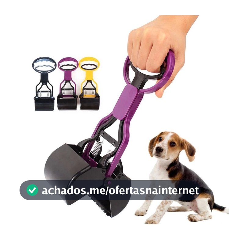 Pá Cata Caca Coco de Cachorro Gato Pet Coletor Higiênico Prático Simples