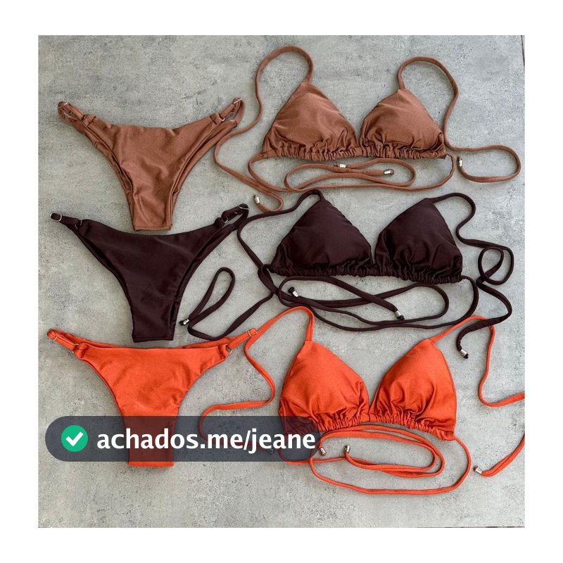 Biquíni de Fita Calcinha Com Regulagem Marquinha Cortininha Feminino Bojo Removível