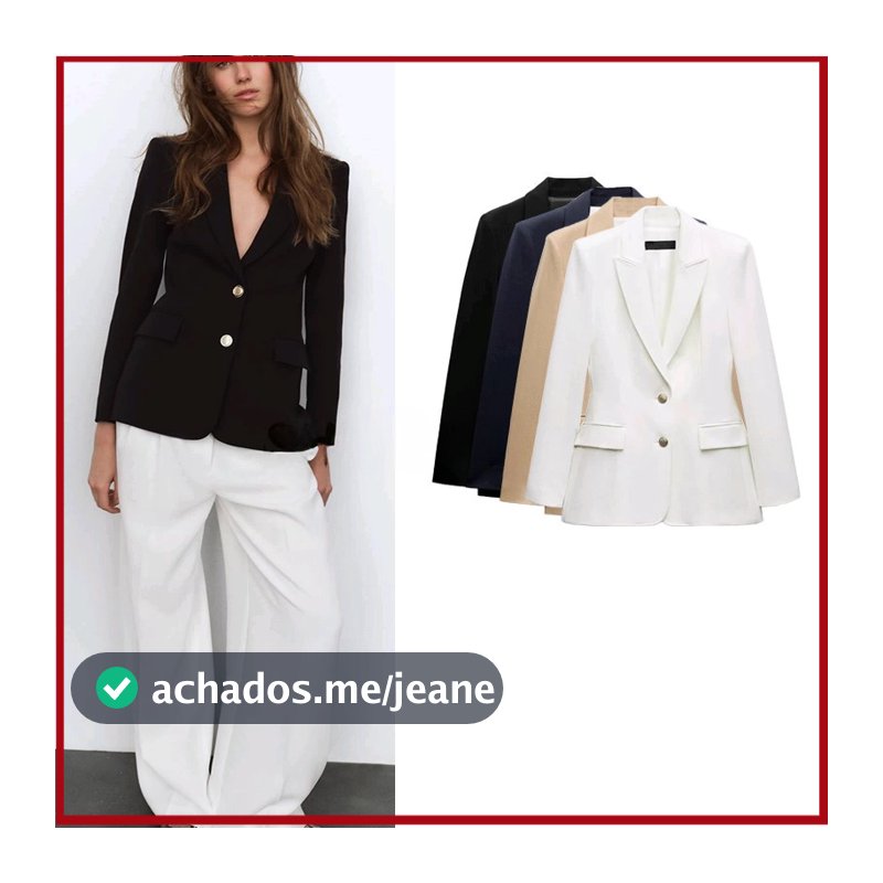 2026 Primavera Novas Roupas Femininas com Almofadas de Ombro Blazer Slim-fit 2128555