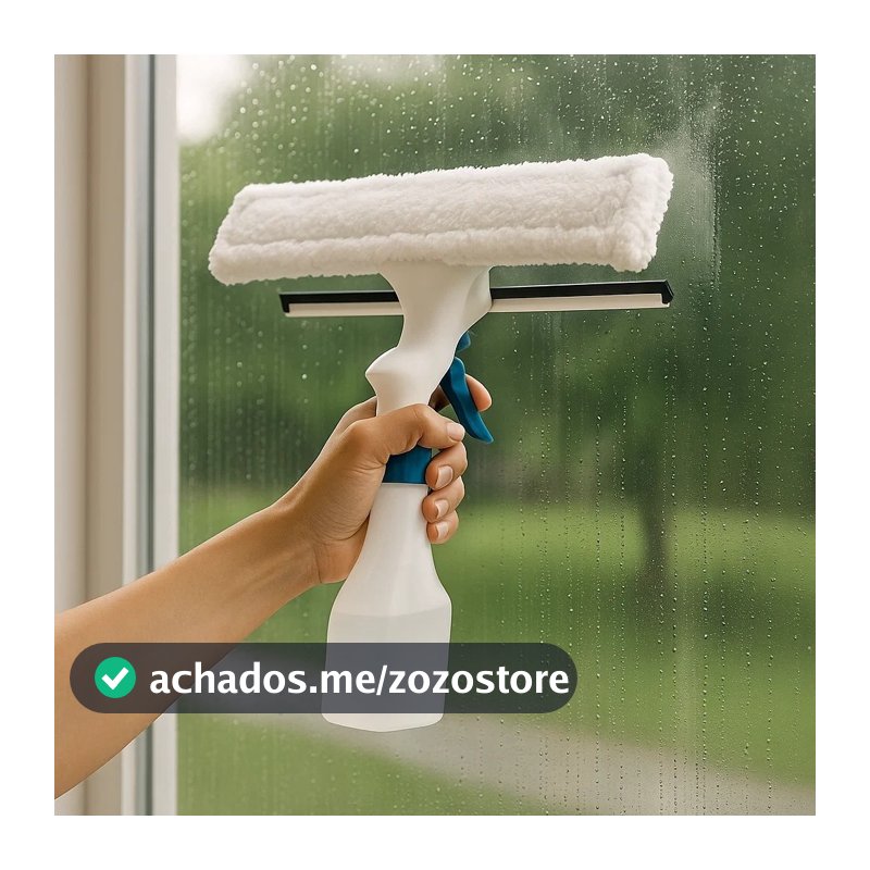 Rodo Limpa Vidros Spray Limpeza Rápida Limpar Janelas Seguro em Apartamentos Eficiente