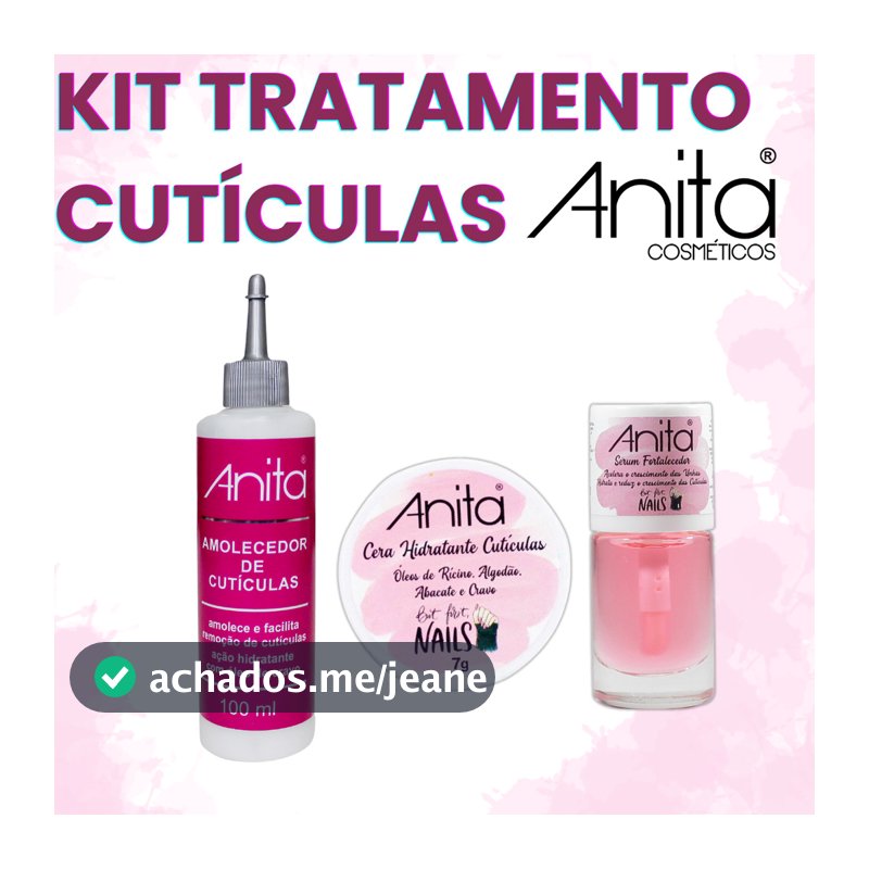 Kit Amolecedor Cutículas + Serum Fortalecedor + Cerinha Hidratante Kit Basico Manicure