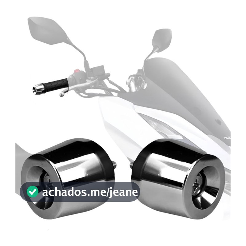 Par Peso De Guidão PCX 150 2019 2020 2021 Universal Banho Cromado