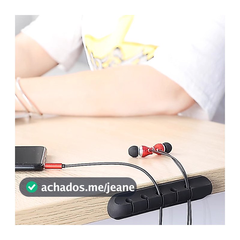 Organizador de Cabos Clipe de Mesa - Gerenciamento de Fios Multiuso