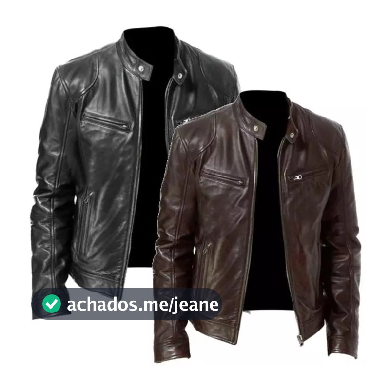 Jaqueta De Couro Masculina Casaco Resistente Promoção Pronta Entrega