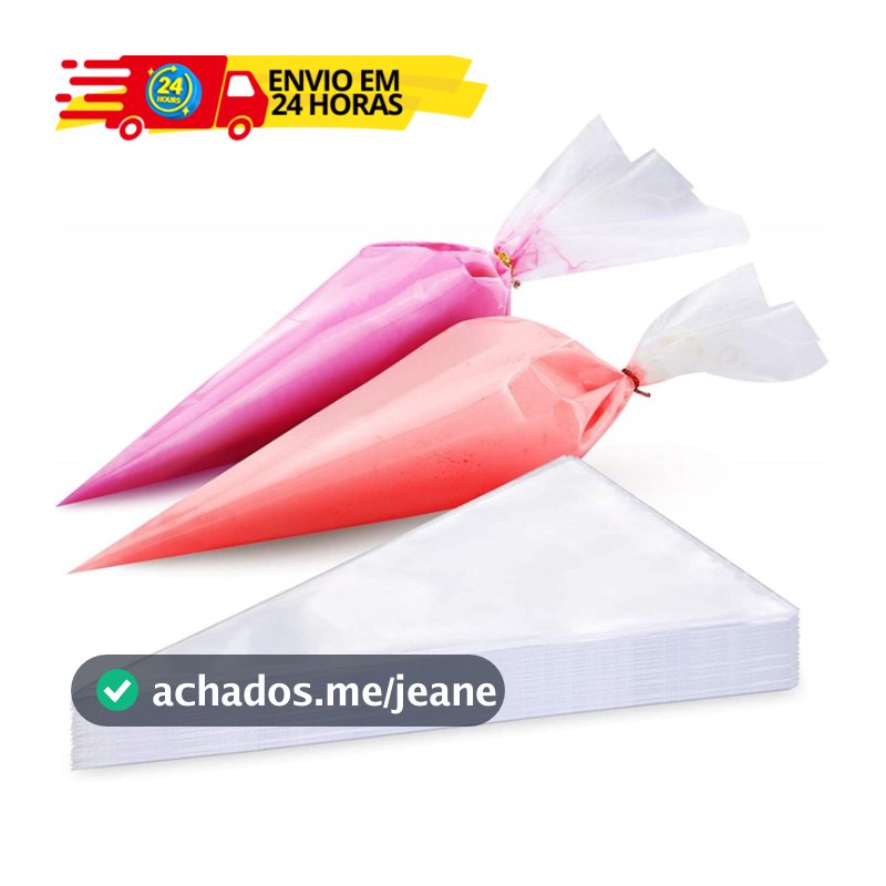 Kit 10 Sacos De Confeiteiro Manga De Confeitar De Plástico Descartável