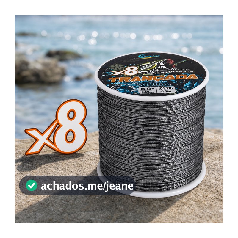 Linha de Pesca Marca 8 Fios Multifilamento 100% PE  Linha de pesca trançada 20-100lb  300m
