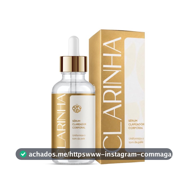 Popozuda Clarinha Sérum Clareador Corporal com Niacinamida e Ácido Tranexâmico