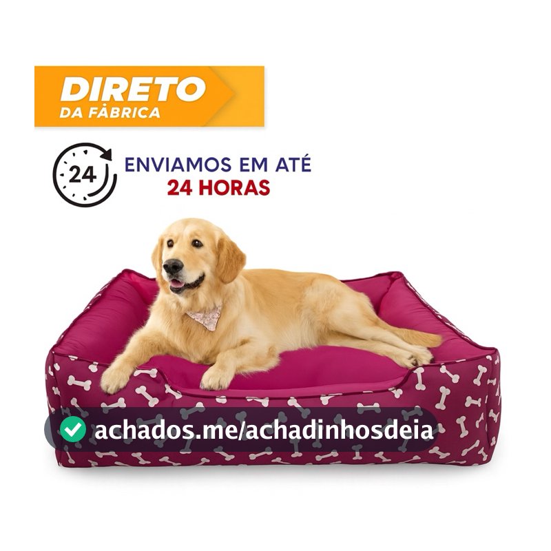 Cama Caminha Pet Cachorro Gato tamanho p,m,g confortável com zíper lavável + almofadinha