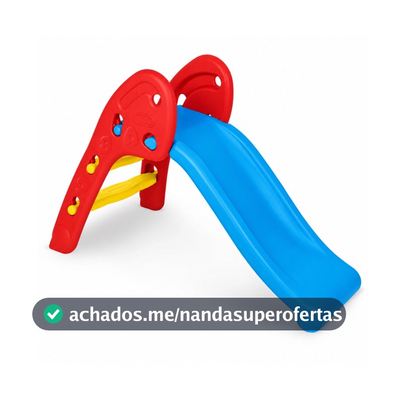 Escorregador Infantil para Criança 2 Degraus Parque Diversão Playground Dobrável Escorrega