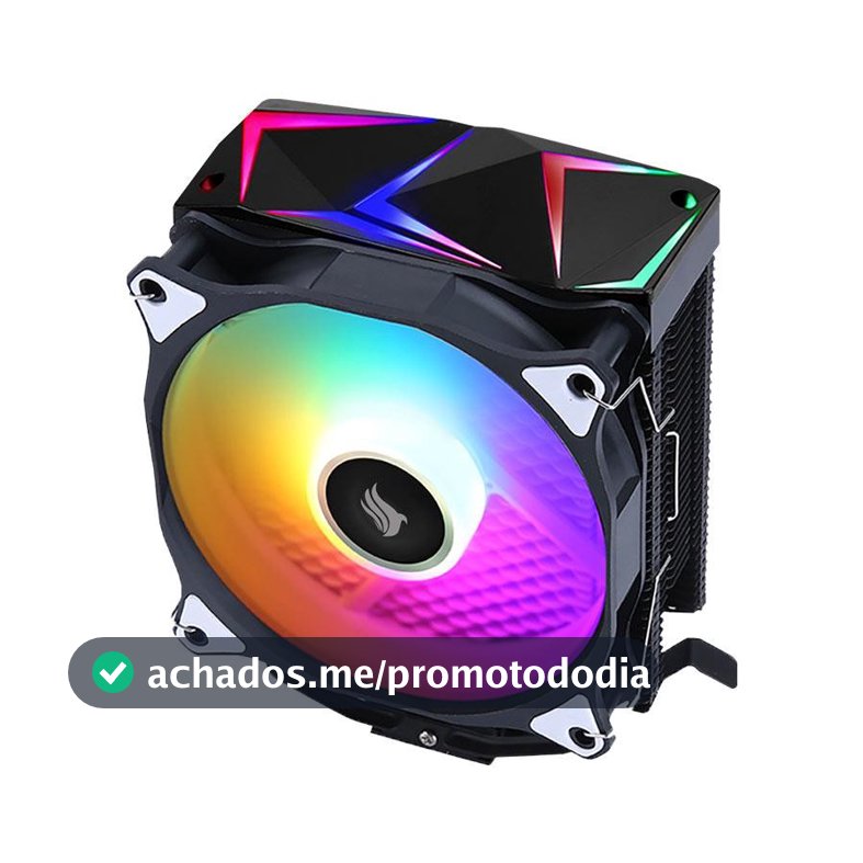 Cooler Para Processador Pichau Falcon, ARGB, 120mm, Preto, PG-FLCARGB-BK01