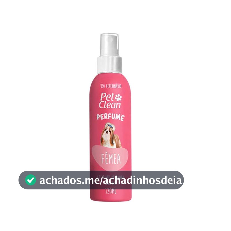Perfume para Cães e Gatos Pet Clean Fêmeas 120ml