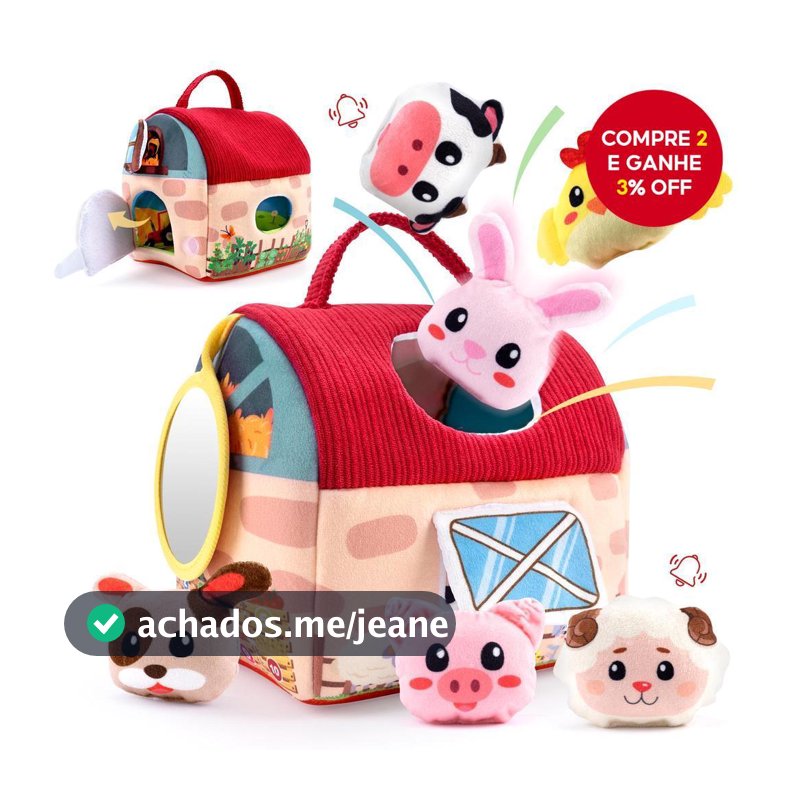 Bebê Macio Casa De Celeiro Brinquedos Com Pelúcia Animais De Fazenda Sensorial Brinquedo Montessori Para Crianças Presen