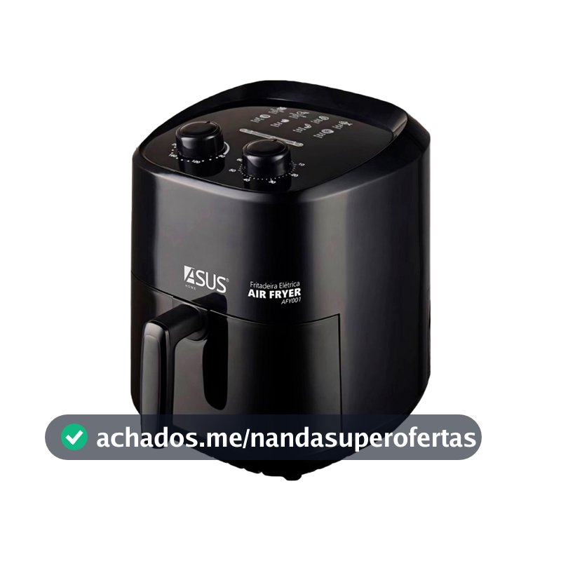 Fritadeira Sem Óleo Elétrica Air Fryer Asus 3,5 Litros 1400w Airfryer