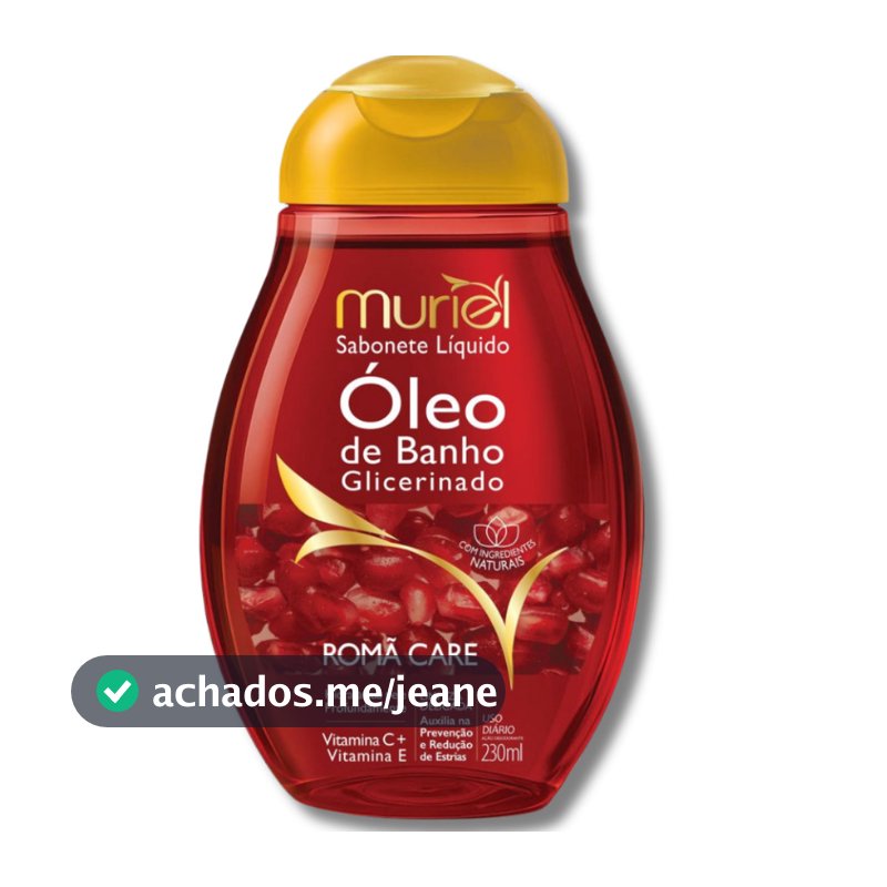 Sabonete Liquido Oleo de Banho Glicerinado 230ml MURIEL - Perfeito Para o seu Momento