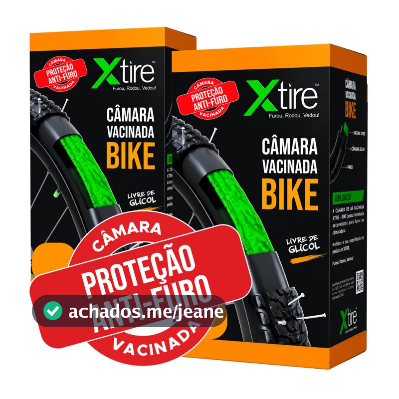 Kit 2 Câmara de Ar Para Bike Com Selante Vacina de Pneu Anti Furo Bico Fino Bico Grosso Aro 20 24 26 29 700 Bicicleta