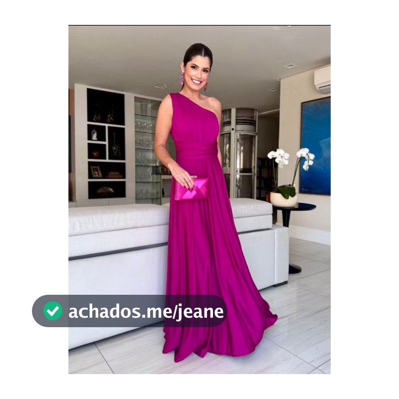 Vestido Soltinho Verão Festa em Geral Casamento Longo Uma Manga So Regata Elegante Social Verde Oliva Azul Tifany Lilas