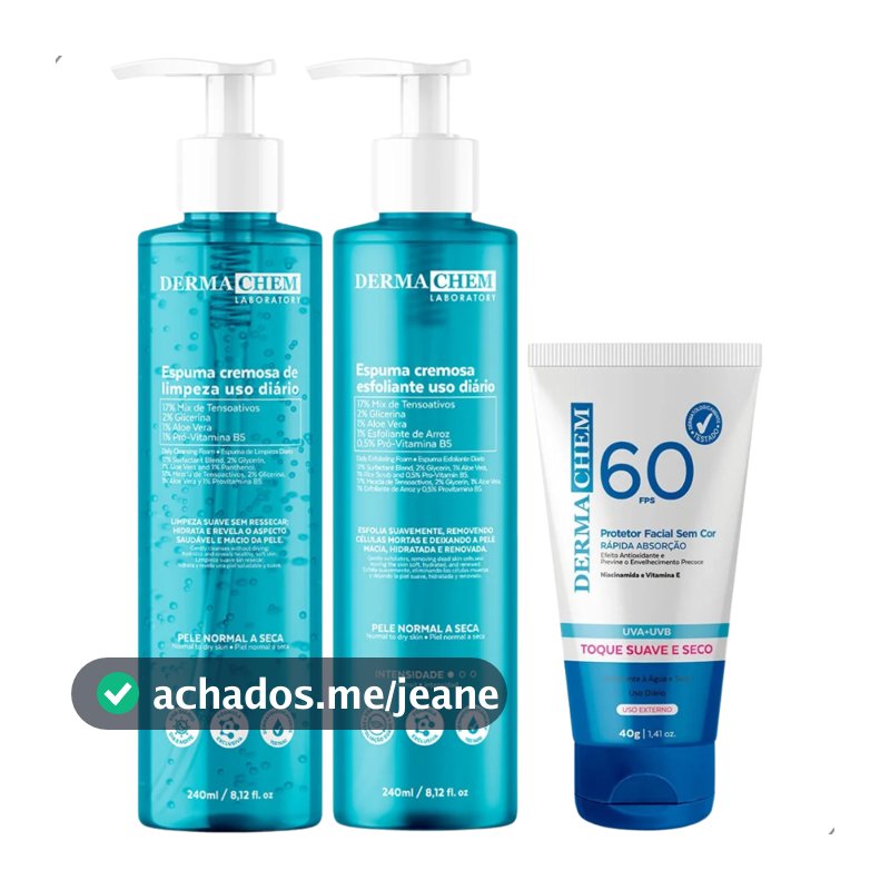 Kit Skincare Rotina de Limpeza Completa Dermachem