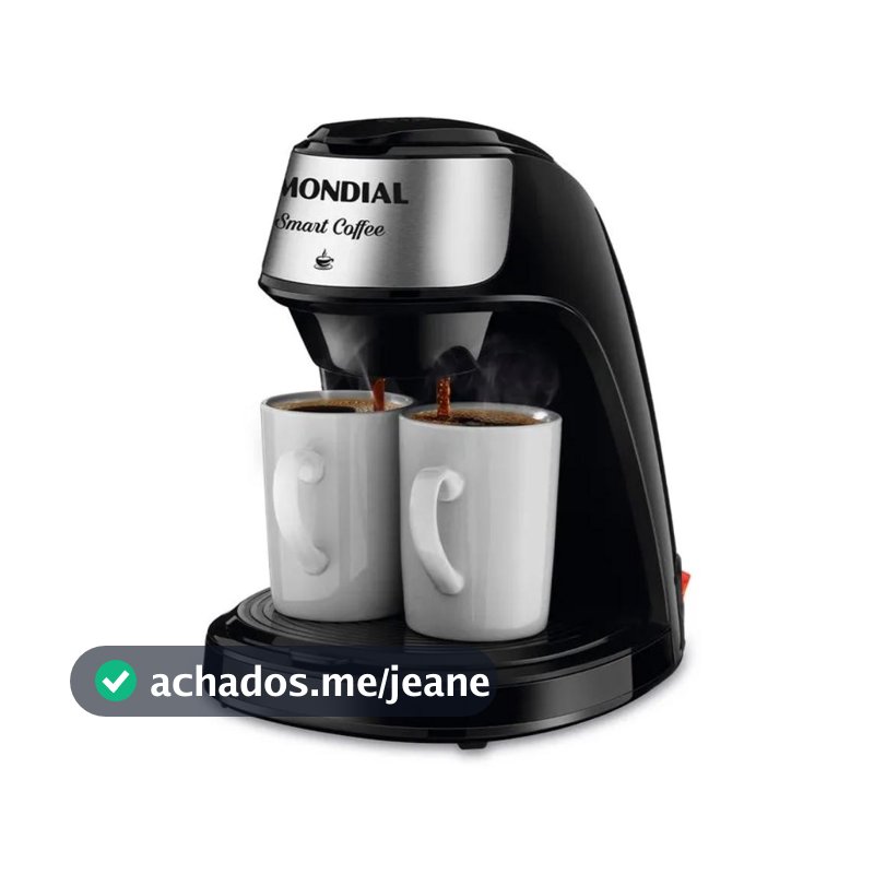 Cafeteira Elétrica Mondial Smart Coffe Preto/Inox 500W 127V - C-42-2X-BI