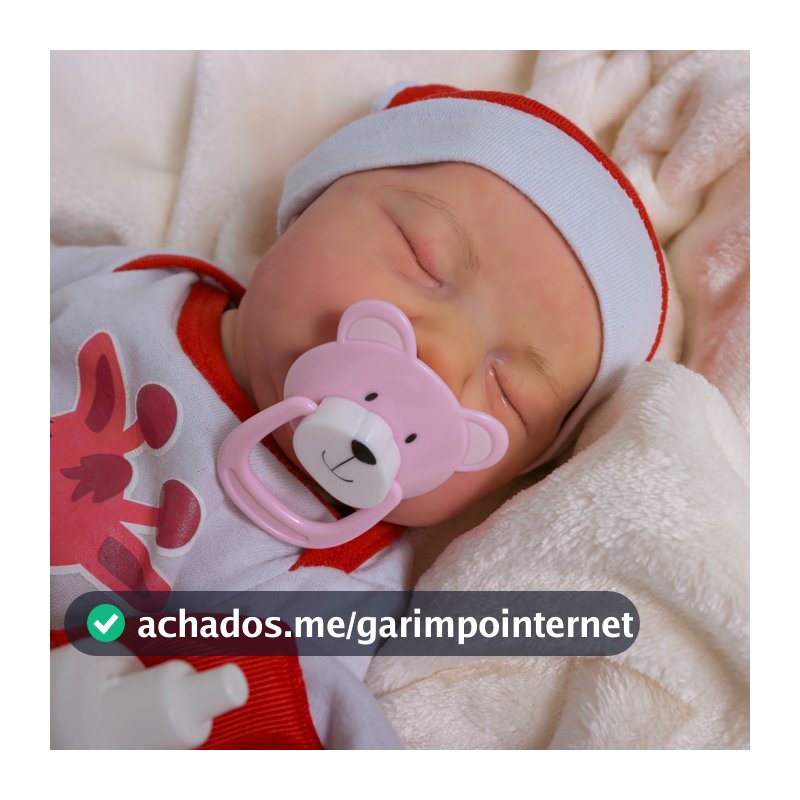 Bebê Reborn Boneca Realista  Livia  Recém-Nascida Vinil Siliconado Pode dar Banho