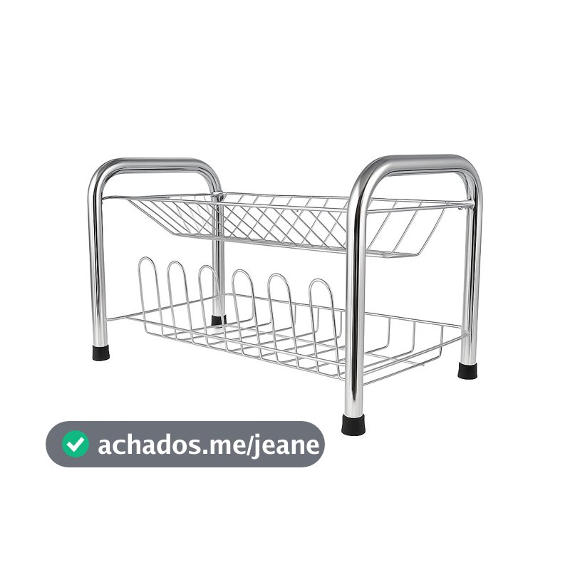 Escorredor de Louças Duplo em Aço Reforçado - Disponível em Todas as Cores